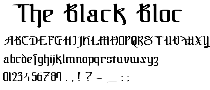 _The Black Bloc font